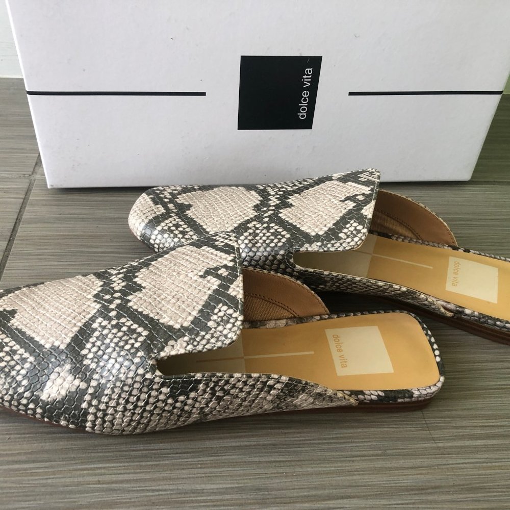 NEW Dolce Vita Snake Skin Print Stella Bree Mule - Picture 8 of 8